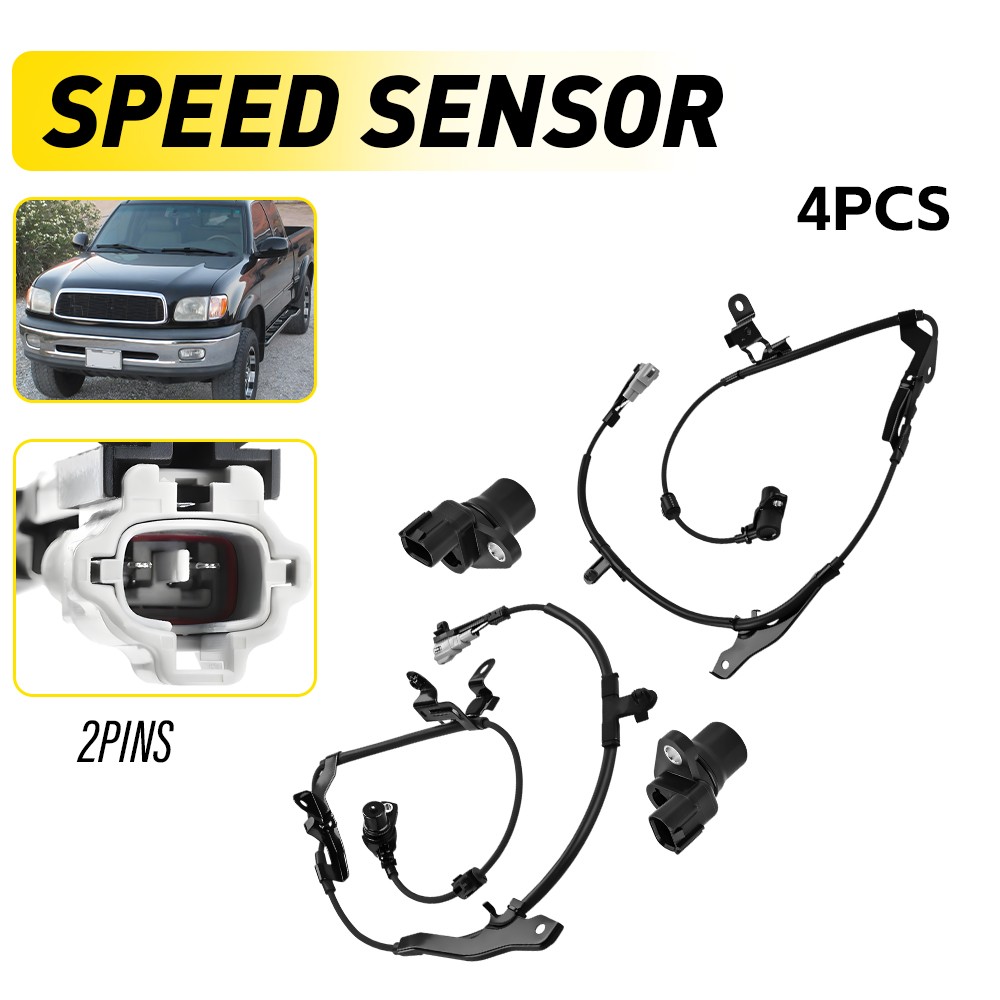 Set of 4 ABS Speed Sensors Front Rear For Toyota Tundra 2000 2001 2002 2003-2006