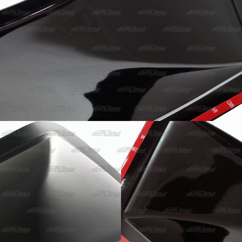 For 1994-2001 Acura Integra 2DR Coupe Black ABS Plastic Rear Roof Spoiler Wing
