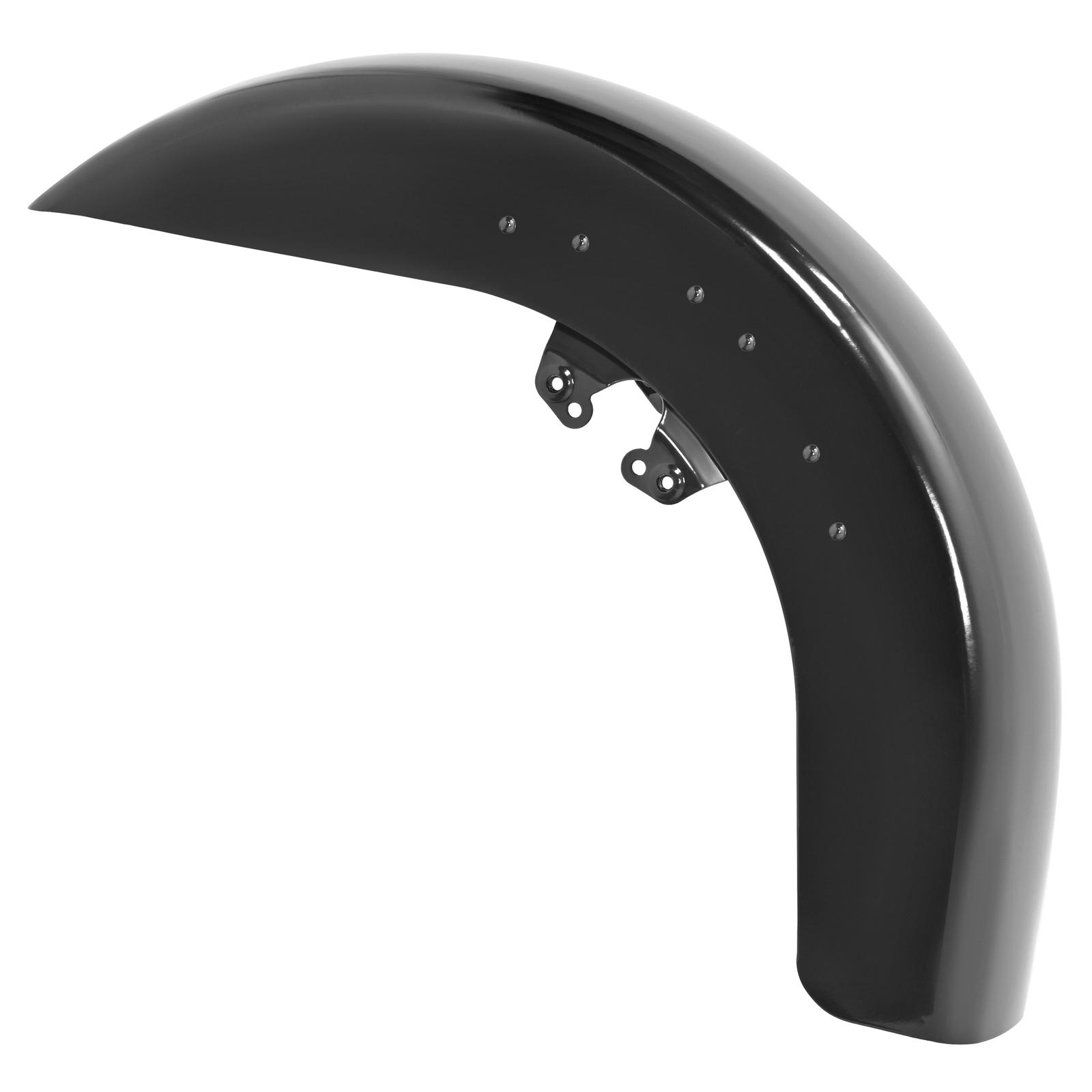 Vivid Black Front Fender Fit For Harley Touring Street Road Glide 2014-2024 2023