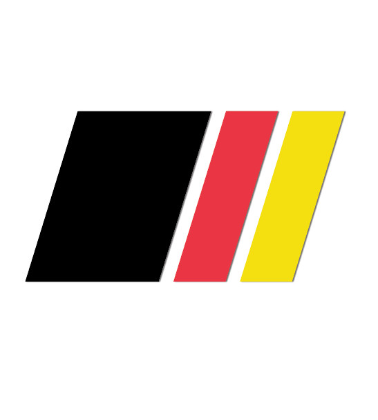 Audi Racing Stripes German Flag Vinyl Sticker Decal Car SUV Bumper Window
