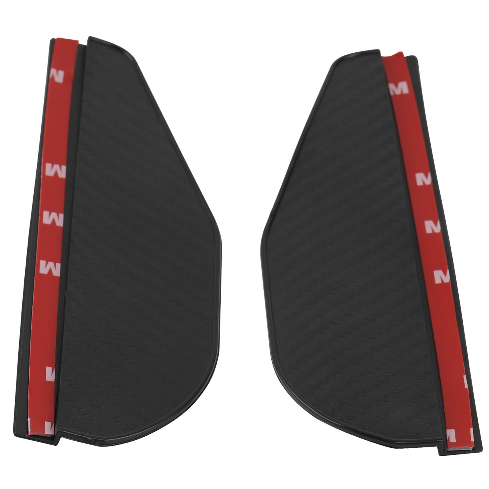 2x Car Carbon Fiber Black Rearview Side Mirror Rain Visor Guard Car Accessories