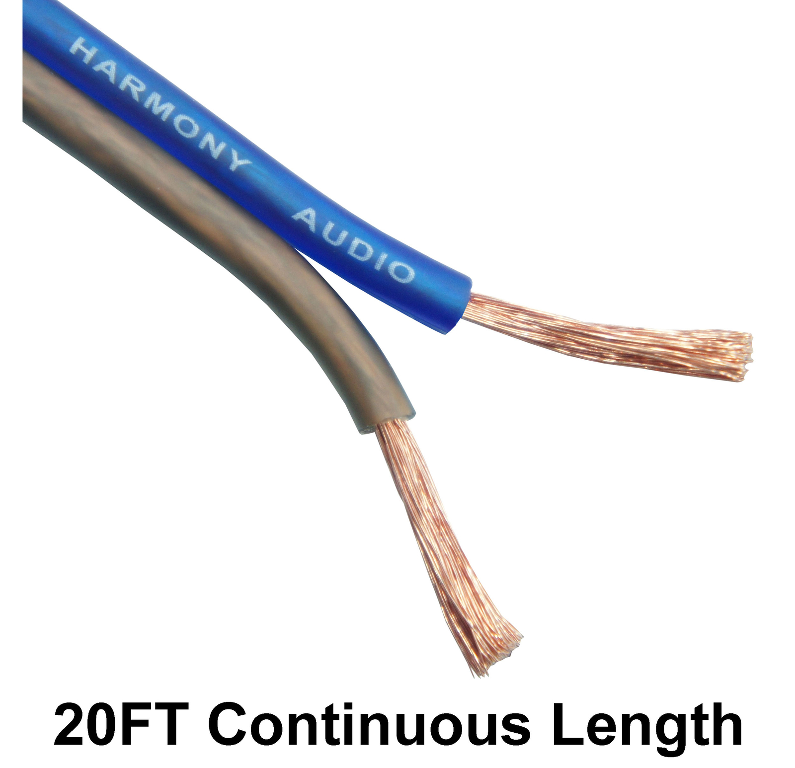 Harmony Audio 12 Gauge CCA Car Home Stereo Matte Blue Speaker Wire Cable 20 Feet