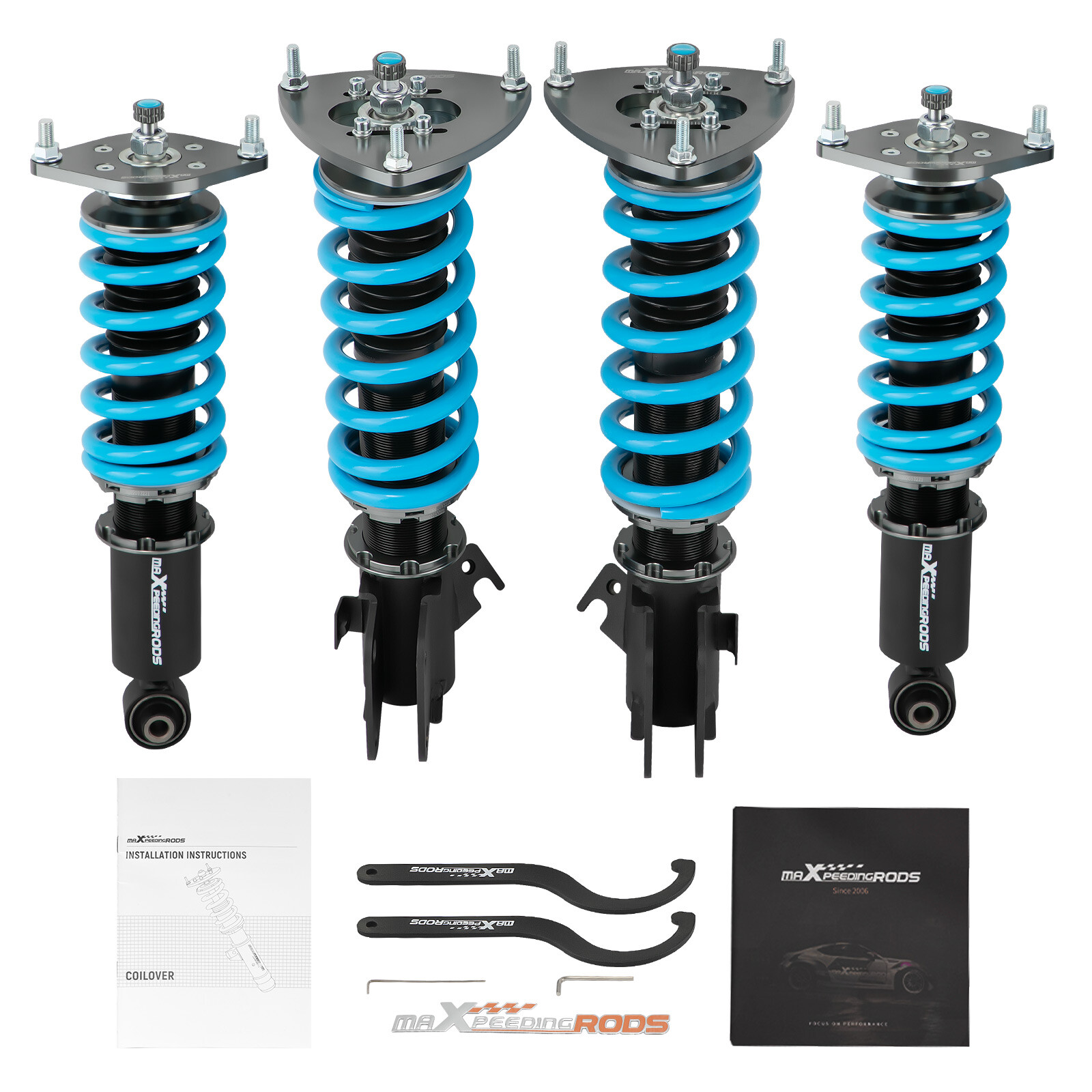 Maxpeedingrods COT6 Damper Coilovers Suspension Kit For Subaru Impreza WRX 08-14