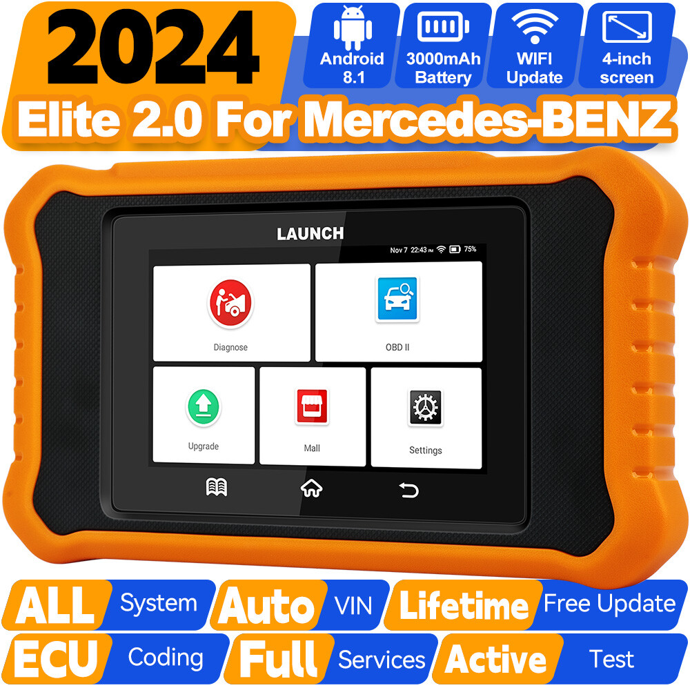 LAUNCH Creader Elite 2.0 for Mercedes-Benz Bidirectional Diagnostic Tool Scanner