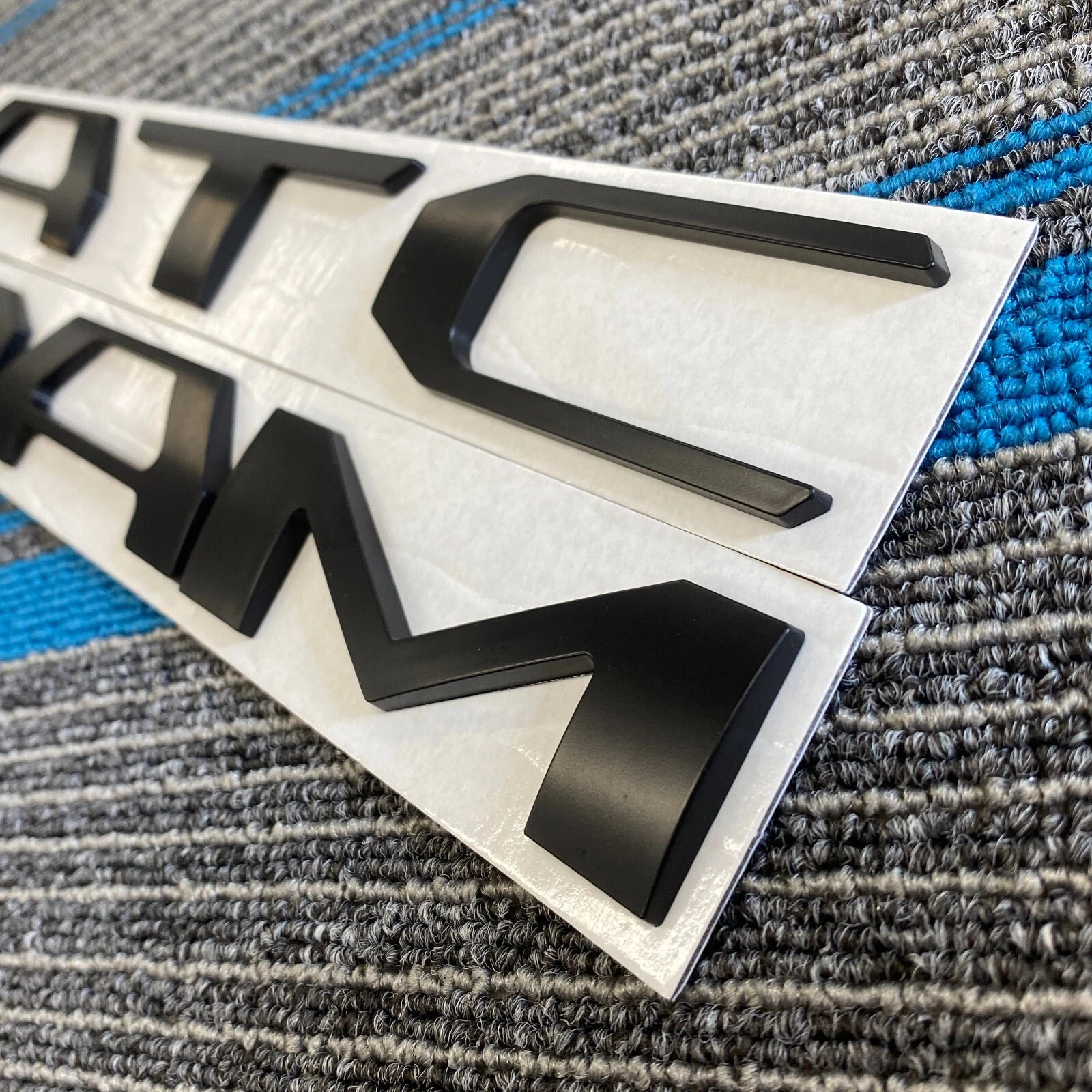 Raised Tailgate Inserts Letters for 2016-2023 Tacoma 3D Matte Black Emblem Badge
