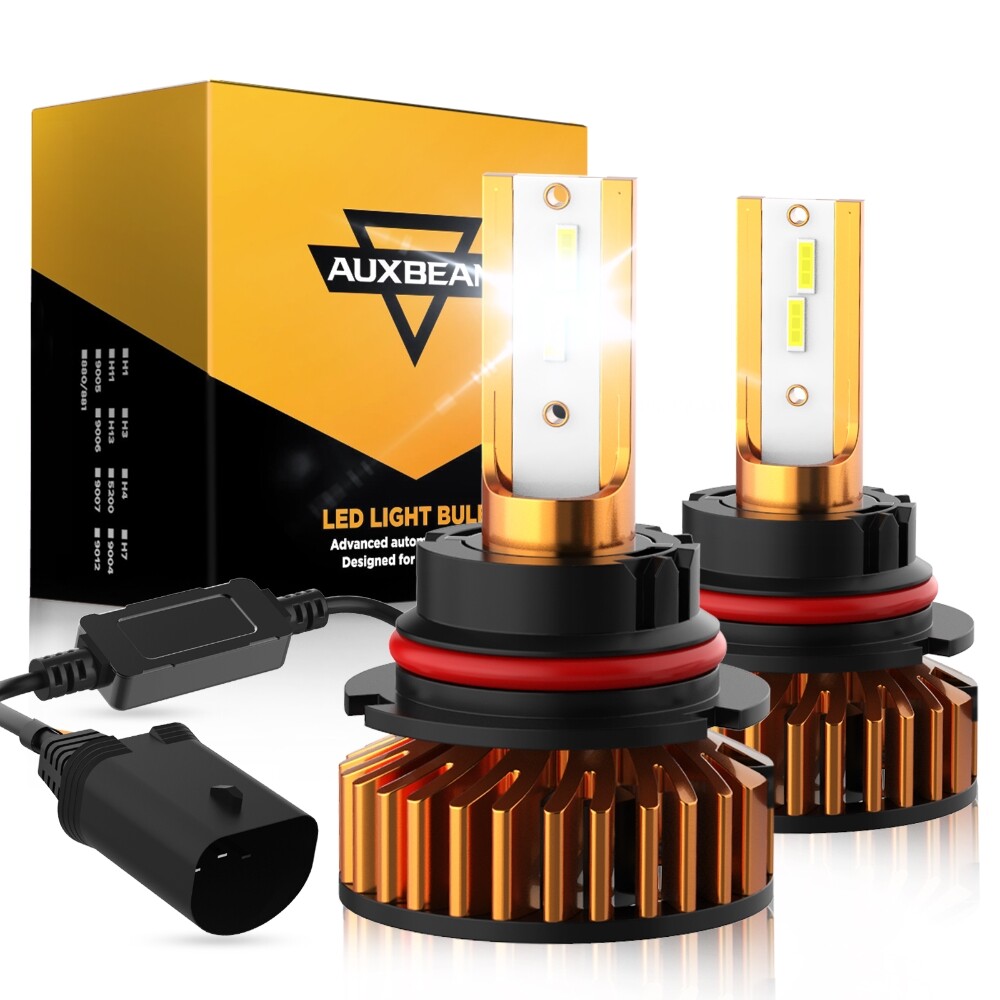 AUXBEAM 9004 LED Headlight Bulbs 10000lm for Dodge RAM 1500 2500 3500 1994-2001