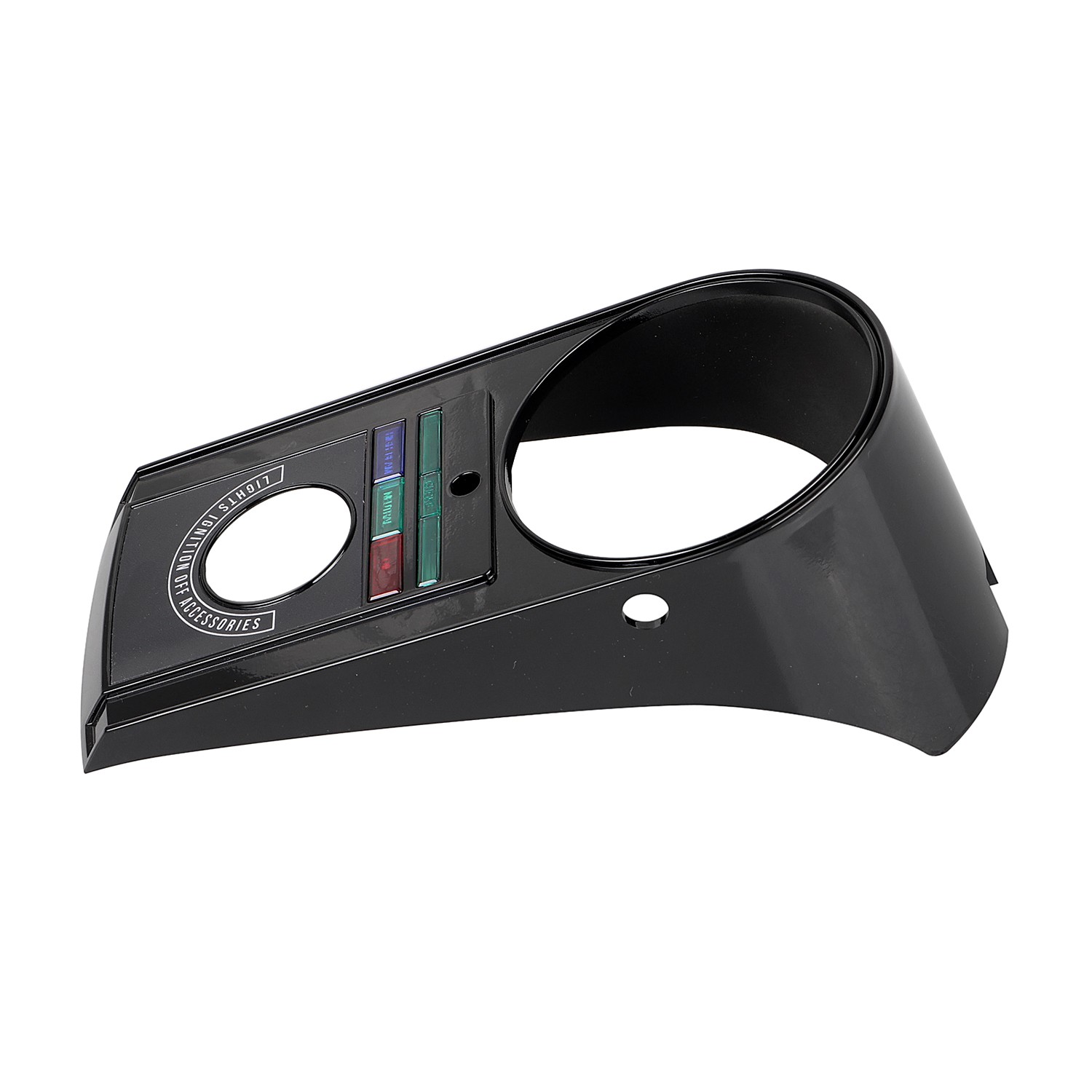Black ABS Plastic Front Speedo Dash Panel Cover Kit For Harley Electra Glide FLH