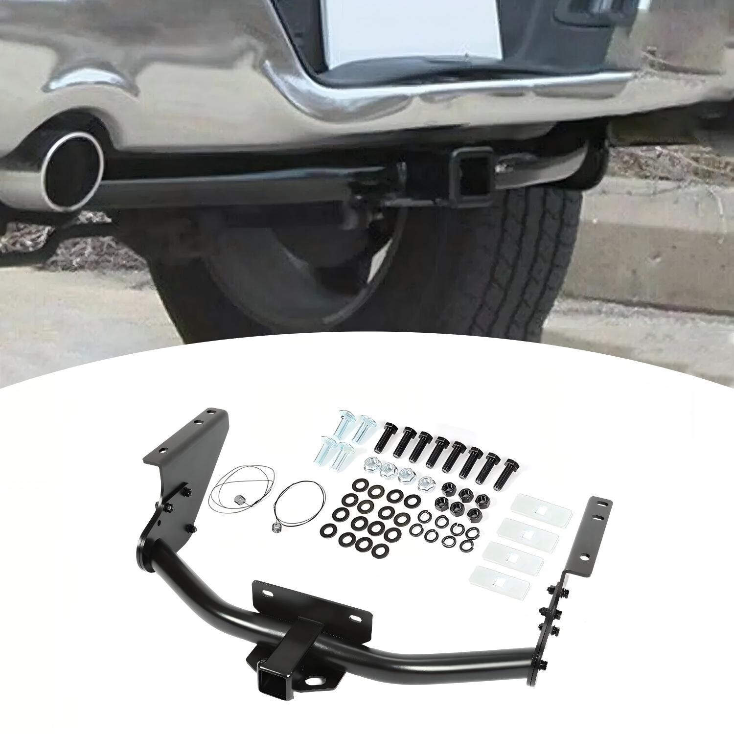 Class 4 Trailer Hitch 2″ Receiver Rear Bumper Tow For 2009-2024 Dodge Ram 1500