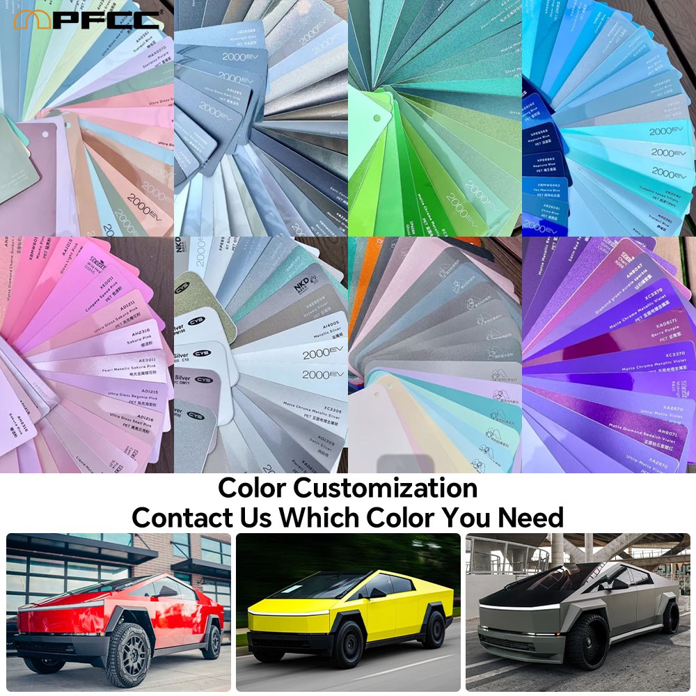 Cybertruck DIY PPF Paint Protection Film Wrap Color Change Gloss Pearl White NEW