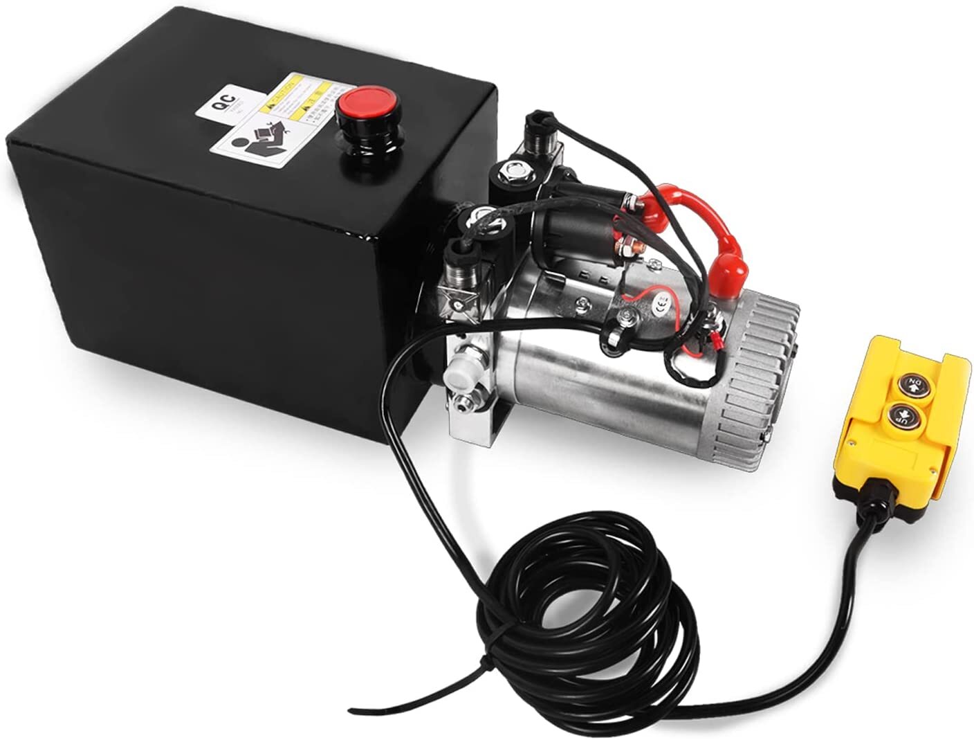 8 Quart 2 Gallon Hydraulic Power Unit Double Acting Metal Reservoir Dump Trailer