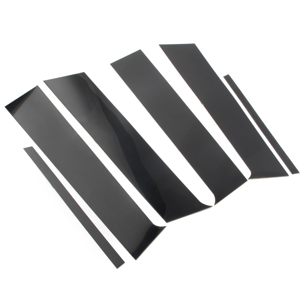 6pcs Black Pillar Posts Door Trim For Mitsubishi Lancer Sedan 2008-2017 2016