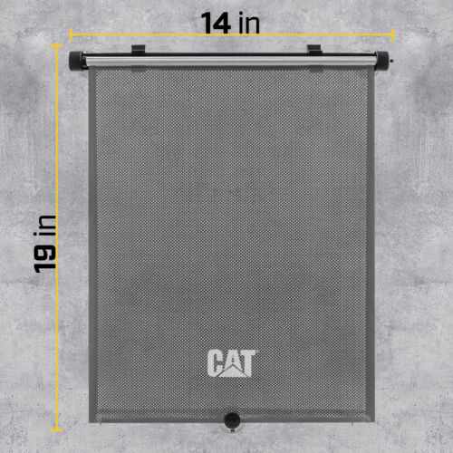 Caterpillar 2PC Retractable Side Window Sunshade, Universal Fit for All Vehicles