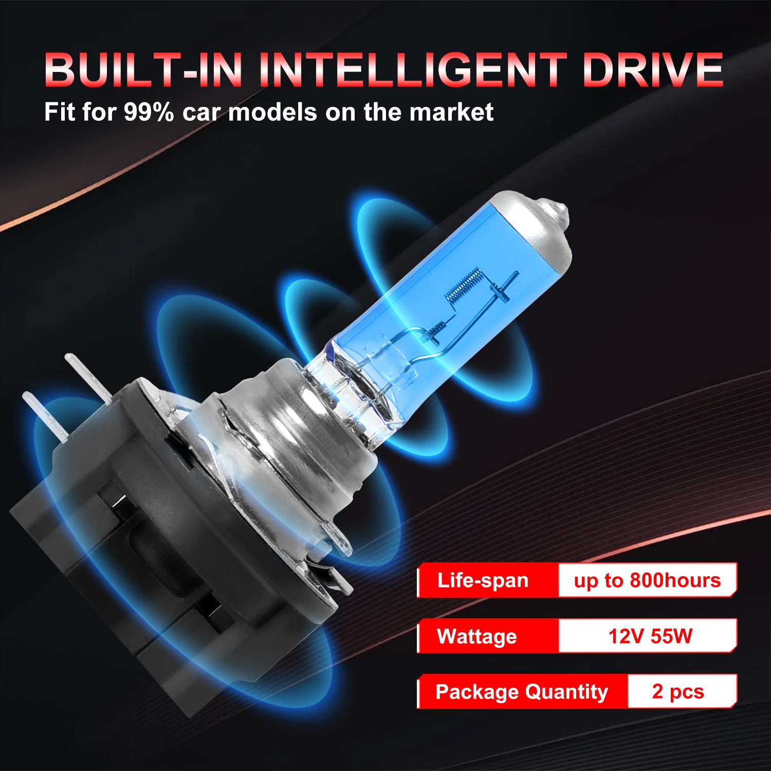 Halogen Headlight Bulb H11B 55W For 1906-20 Genesis Hyundai Kia 1864955009H