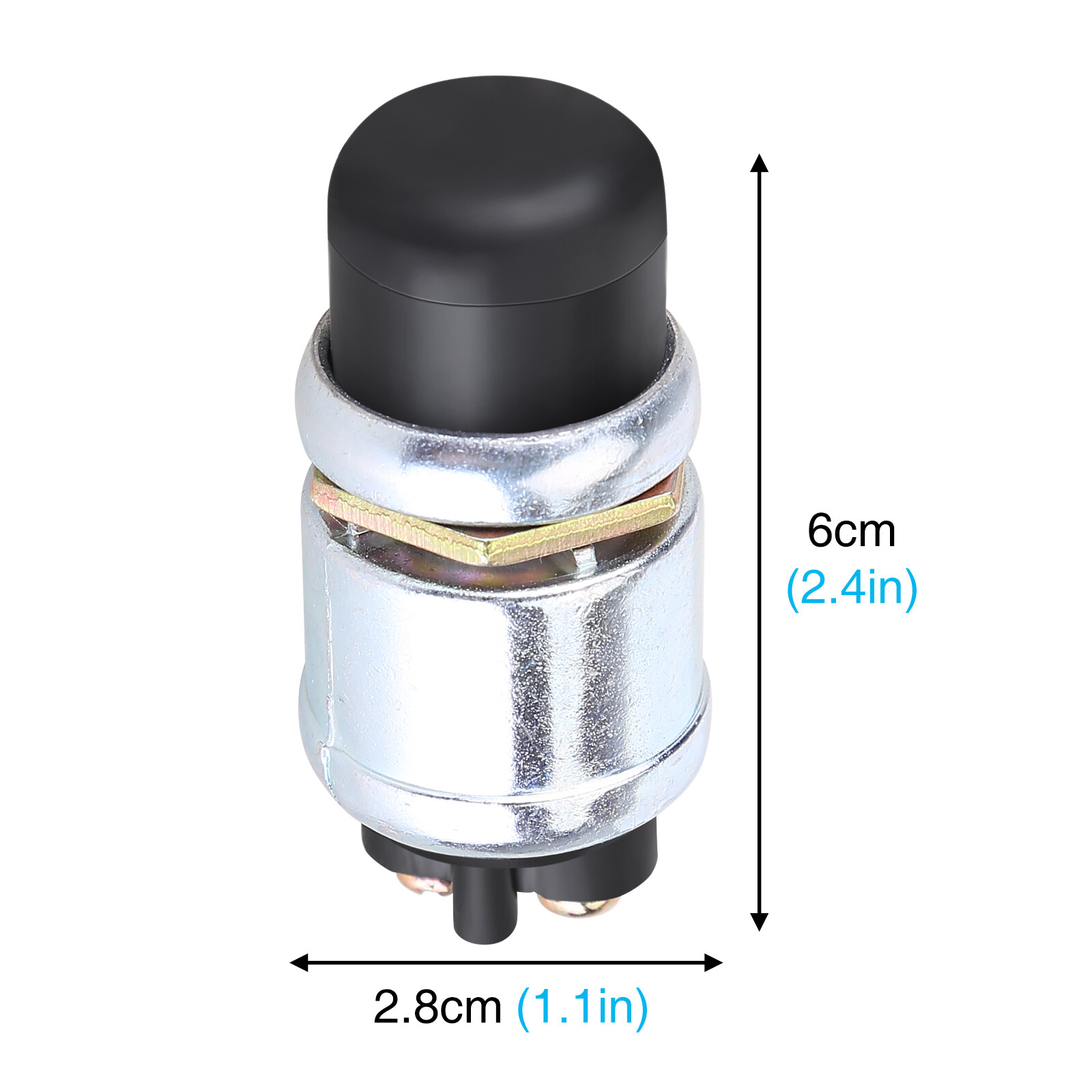 12V 50A Waterproof Switch Push Button Cars Boat Track Horn Engine Start Starter
