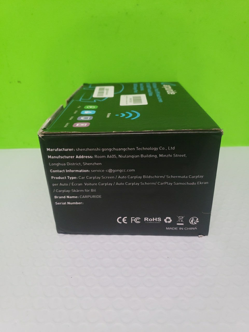 CARPURIDE HD Display 7inch IPS touch screen BT/USB/TF Audio/Video Open Box