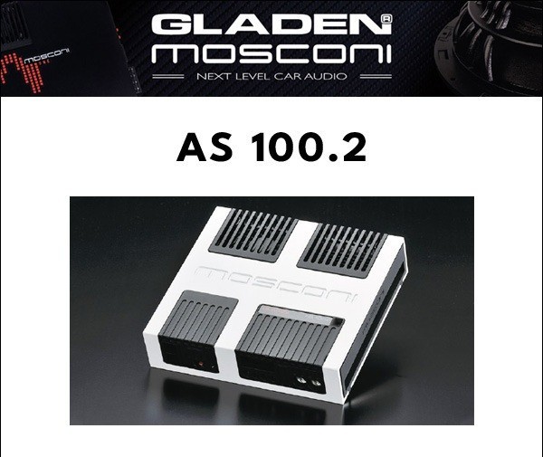 Gladen Mosconi AS 100.2 2-Channel High-End Class AB Car Amplifier Size 215x200mm