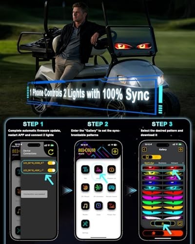Programmable LED Devil Eyes Light 14 4 Inch 2 Pack USB IP65 APP Remote Car