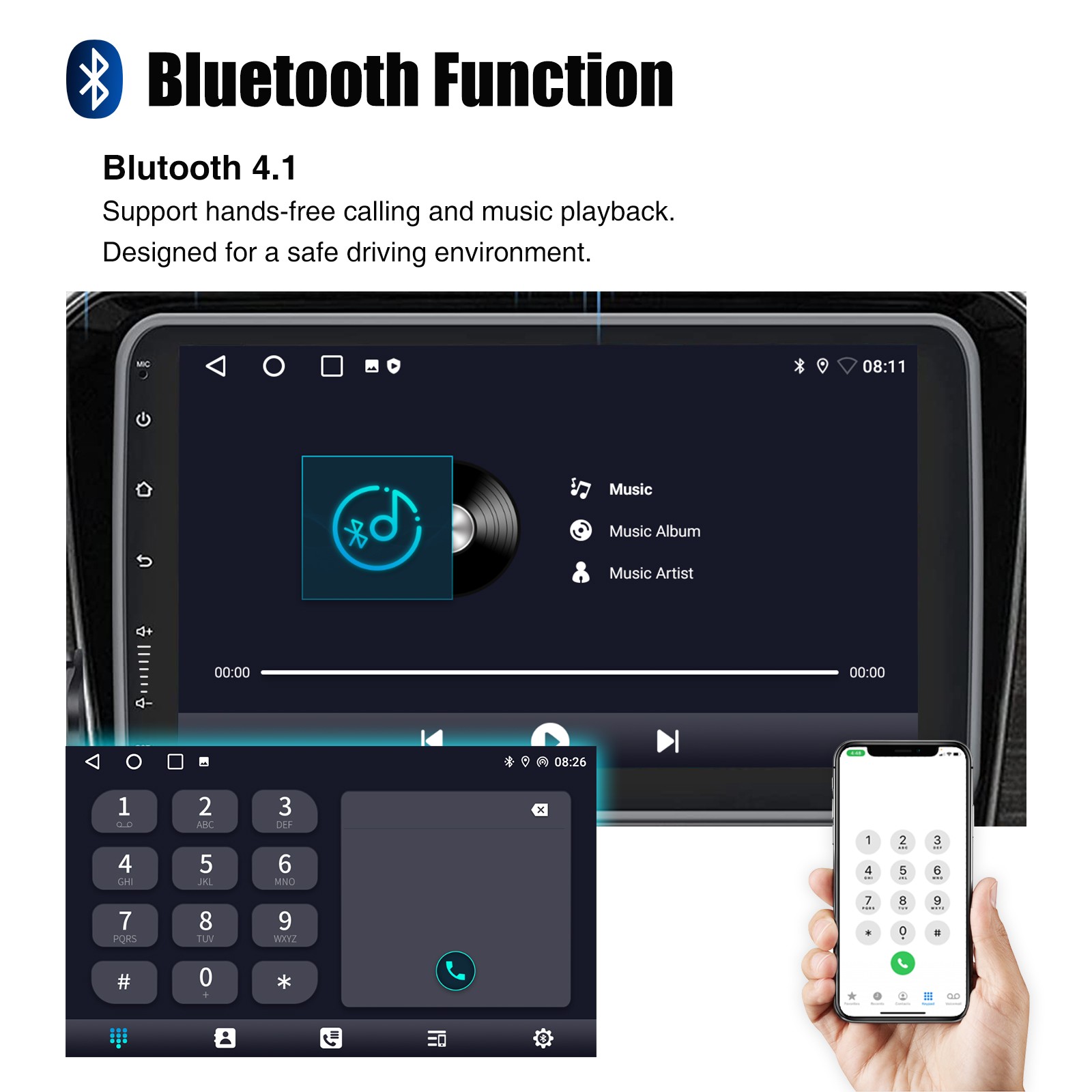 3.5mm External Microphone Universal for Android Car Stereo Radio BT GPS Audio