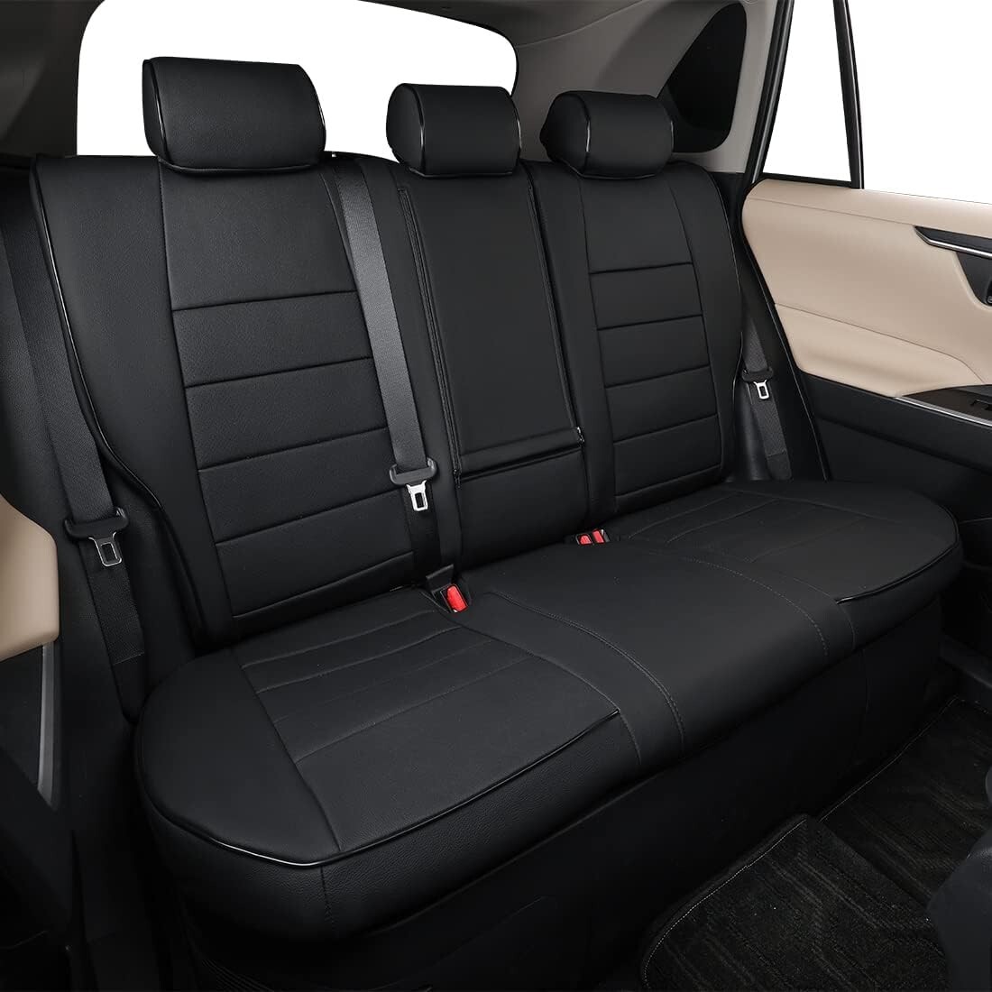 EKR Custom Fit Honda Fit Seat Covers for 2009-2020 Full Set Leather Cushion Case