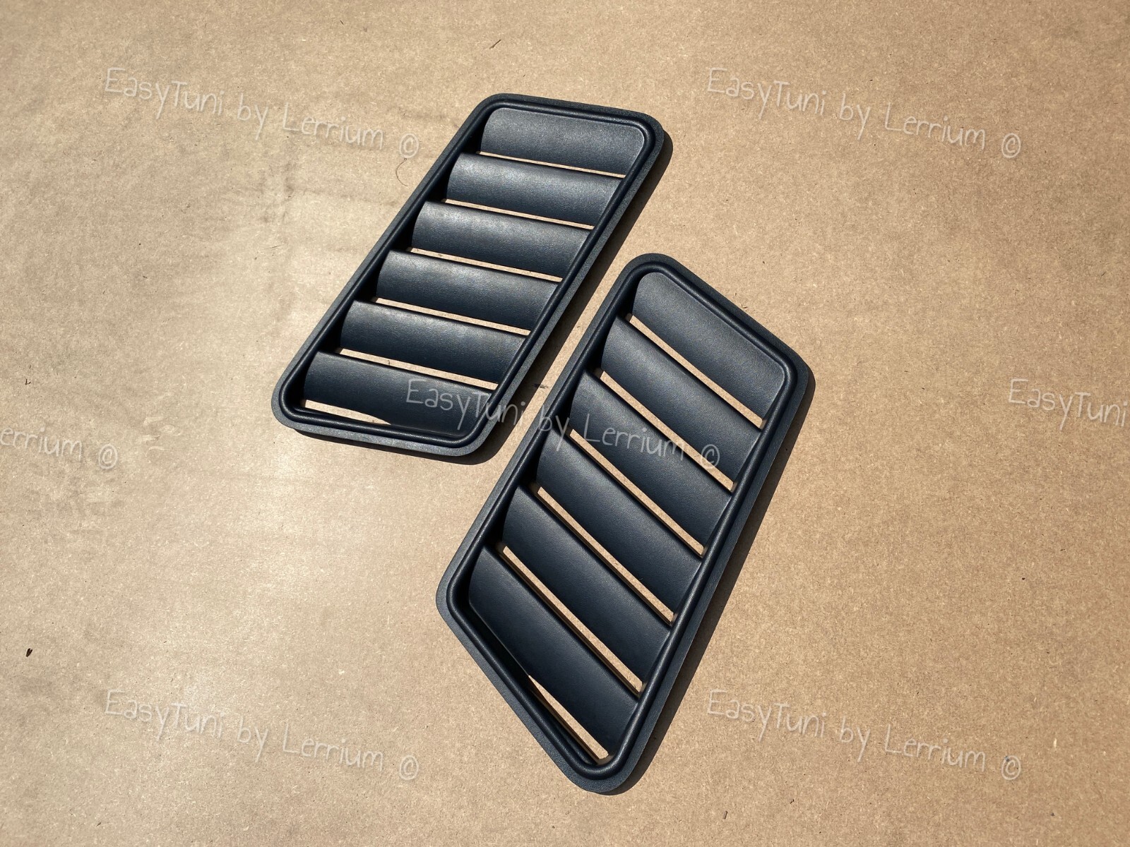 BMW E36 REAL vented louvers OPEN Vent hood ABS plastic set of 2 Gills