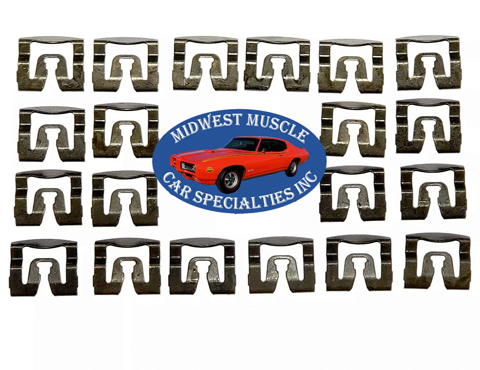 Front Windshield Glass Trim Molding Clips Reveal Fits 71-74 Charger Coronet B40