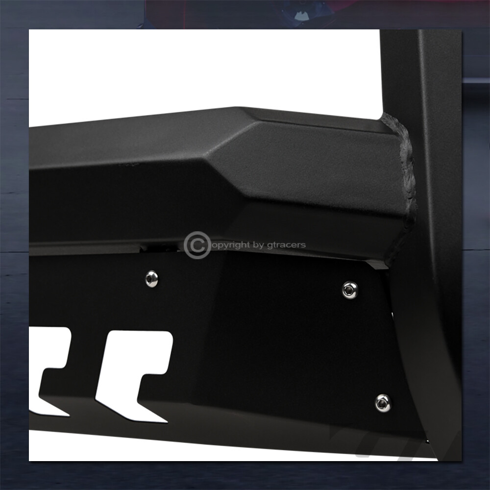 For 2016-2024 Nissan Titan Matte Black AVT Angular Bull Bar Bumper Grille Guard