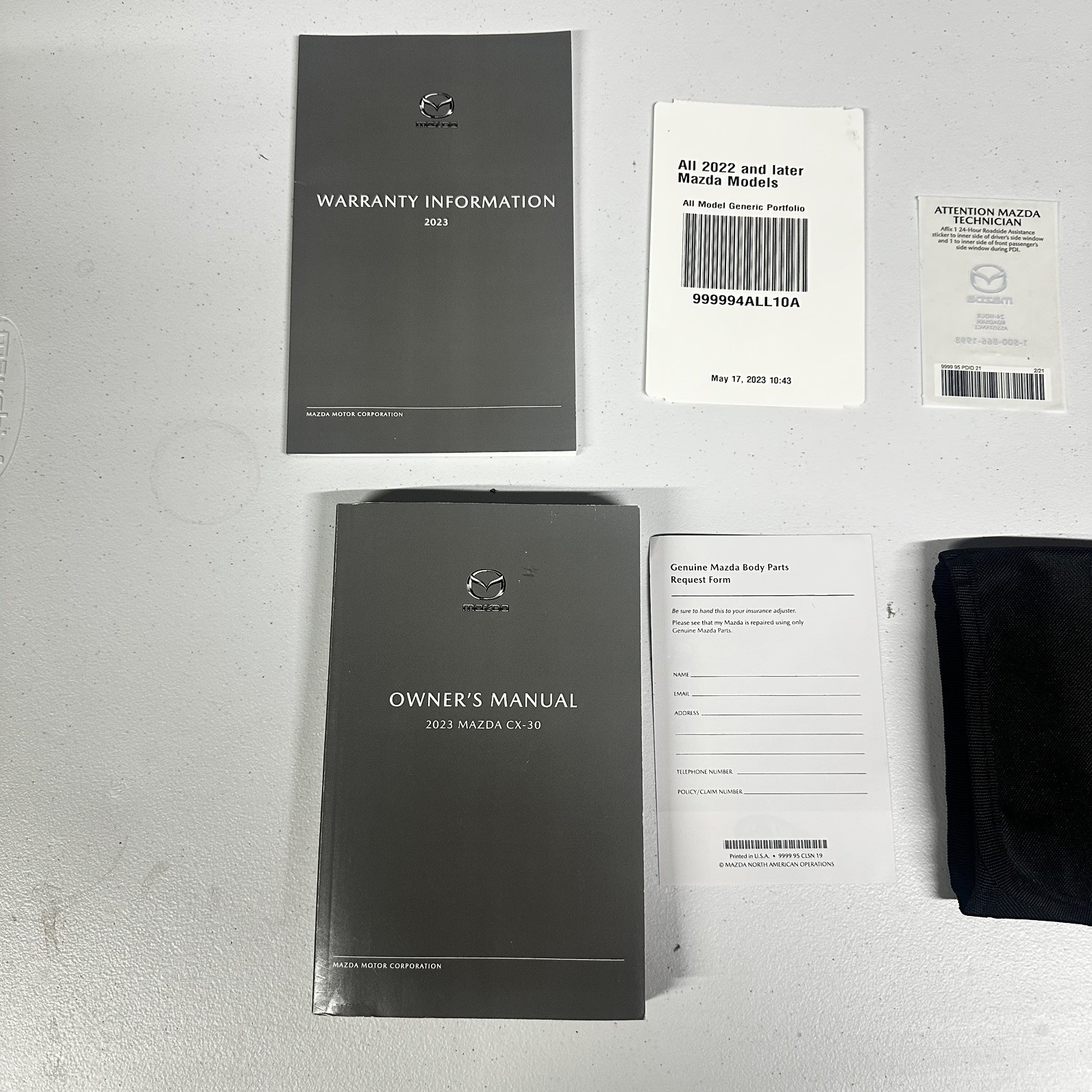 2023 MAZDA CX-30 Factory Owners Manual Set & Case and Warranty Info OEM USED
