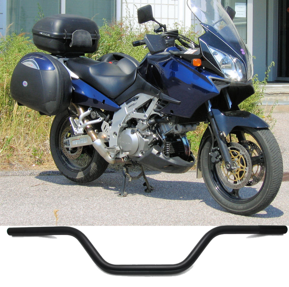 Motorcycle Handlebar 7/8″ 22mm Black Handle Bars For Suzuki V-Strom Vstrom 1000