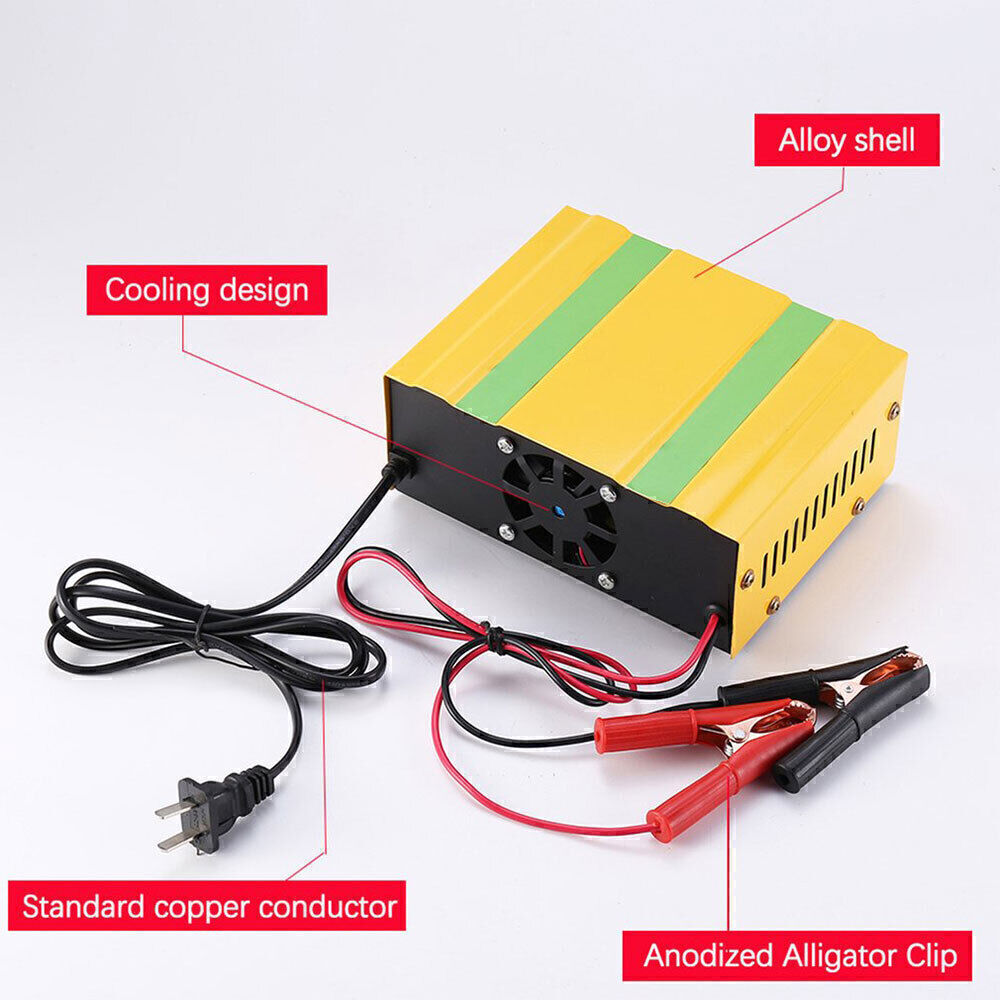 Car Battery Charger Heavy Duty 12V/ 24V Automatic Intelligent Pulse Repair