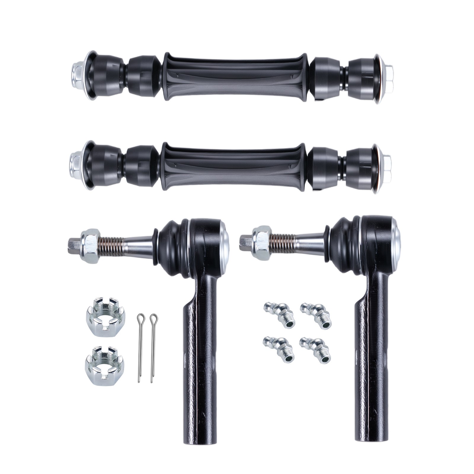 Front Upper Lower Control Arms Kit For 2007-2014 Chevy Tahoe Suburban GMC Sierra