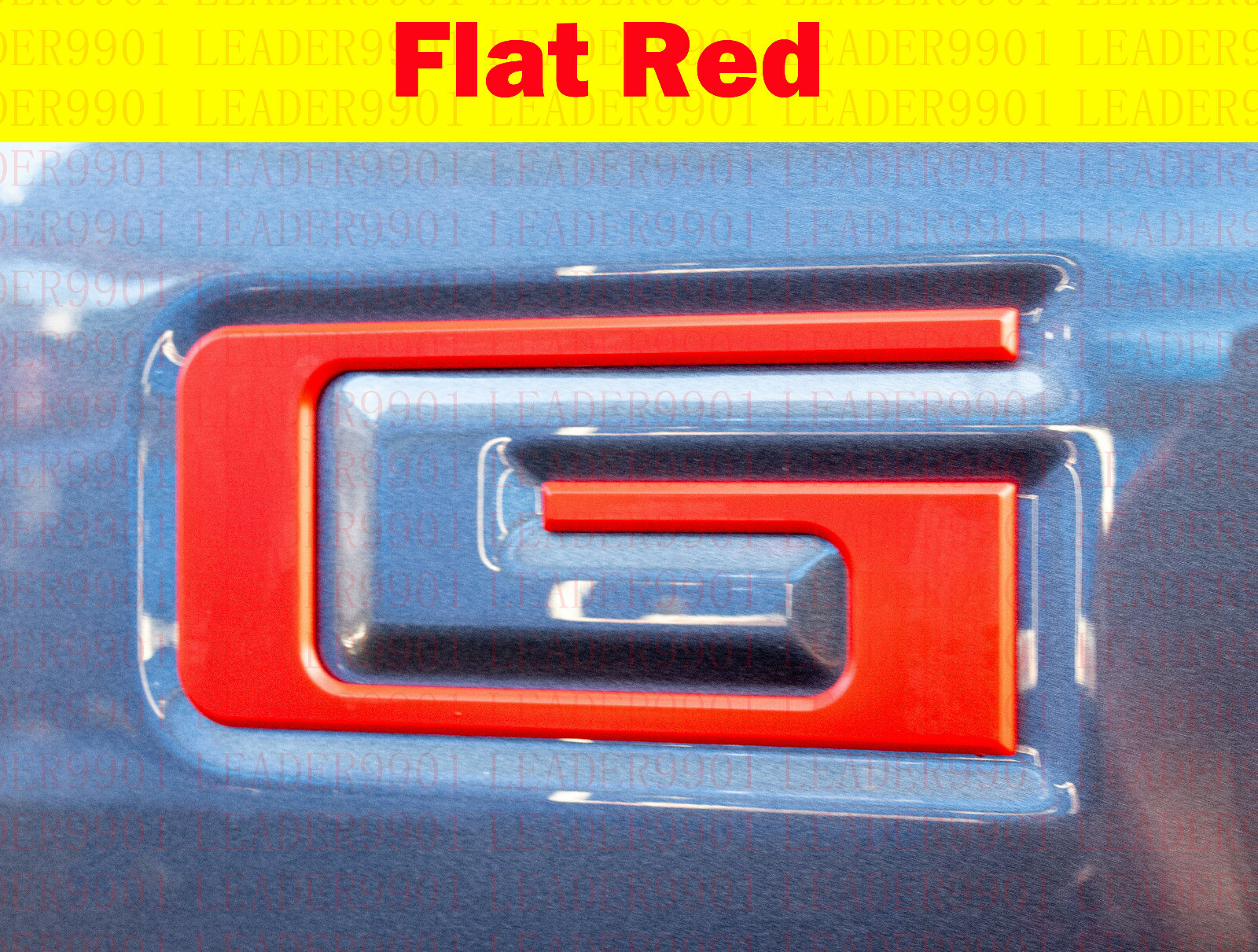 Red Tailgate Letters ABS Plastic Inserts for 2019-2022 Ford Ranger 0.1IN