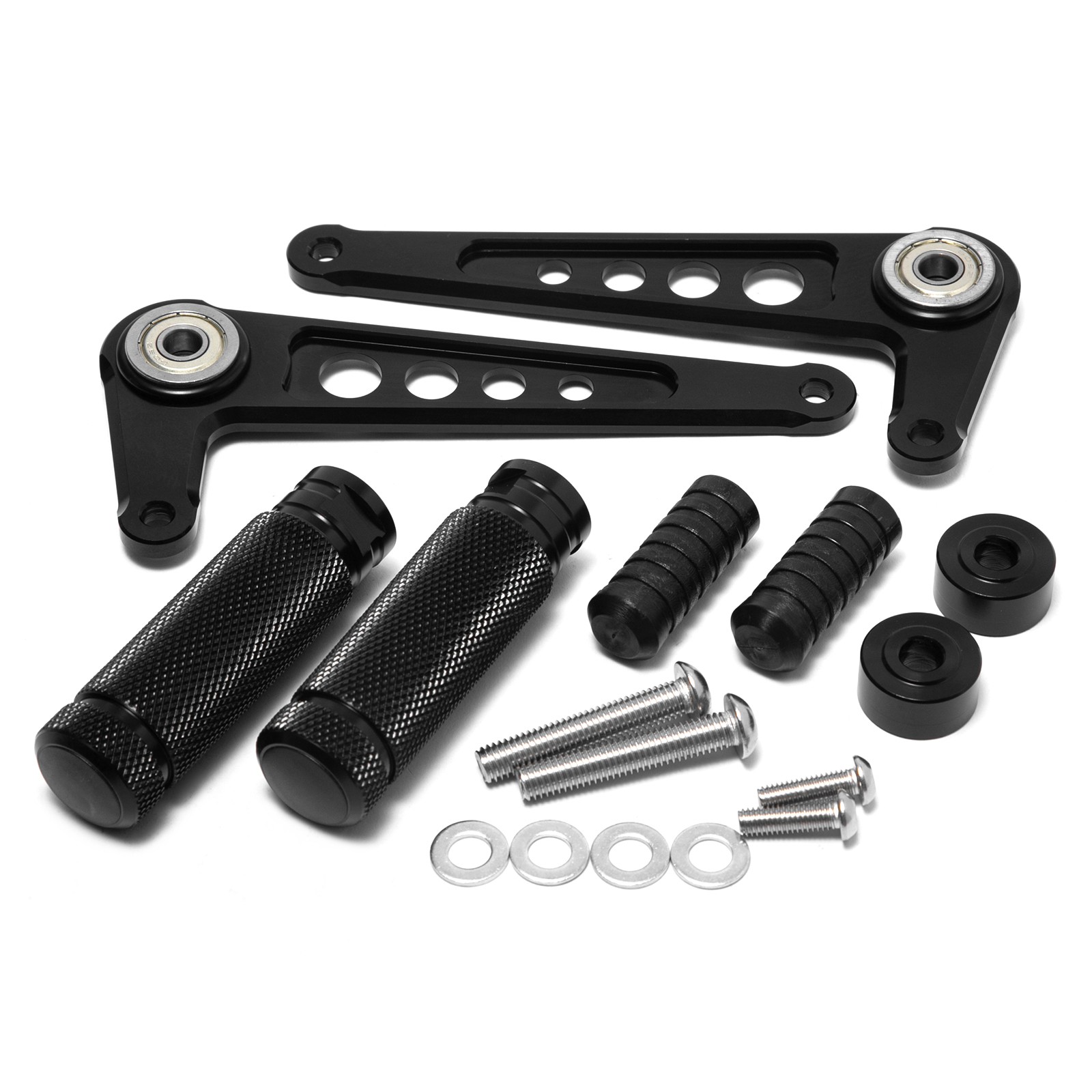 Universal Rearsets Footrest Footpeg Cafe Racer For Honda For Kawasaki For Suzuki