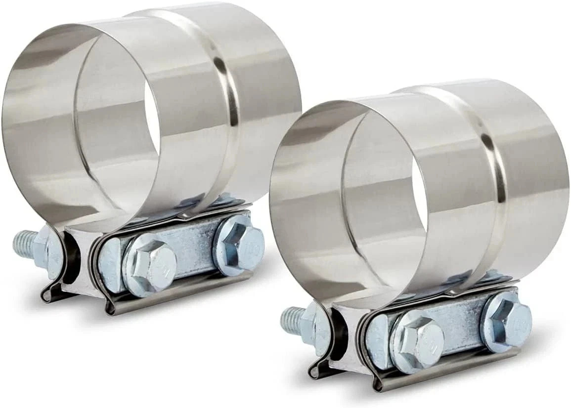 1.5” Lap Joint Exhaust Band Clamp, Heavy-duty Clamps 1.5in, 2pack