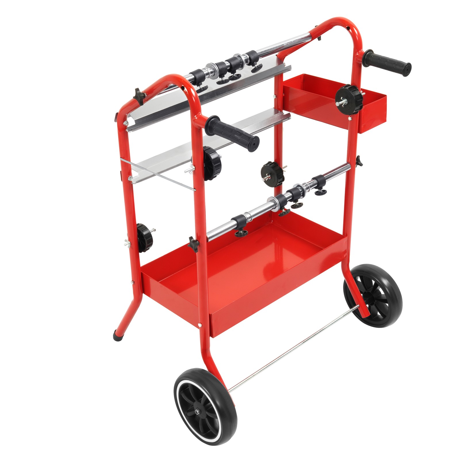 18″ Mobile Multi-Roll Masking Machine Dispenser w/ 2 Paper Bars for Auto Body
