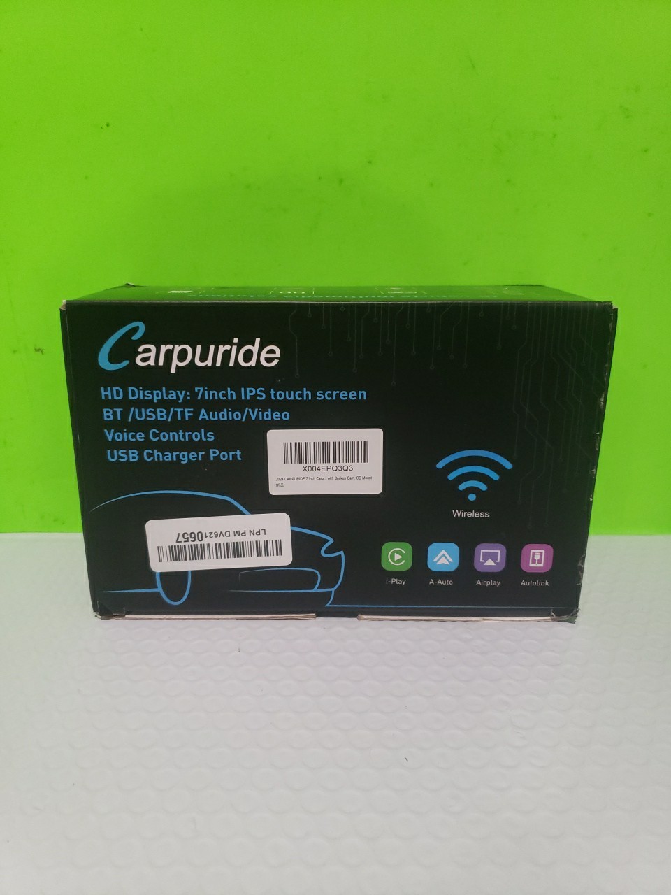 CARPURIDE HD Display 7inch IPS touch screen BT/USB/TF Audio/Video Open Box