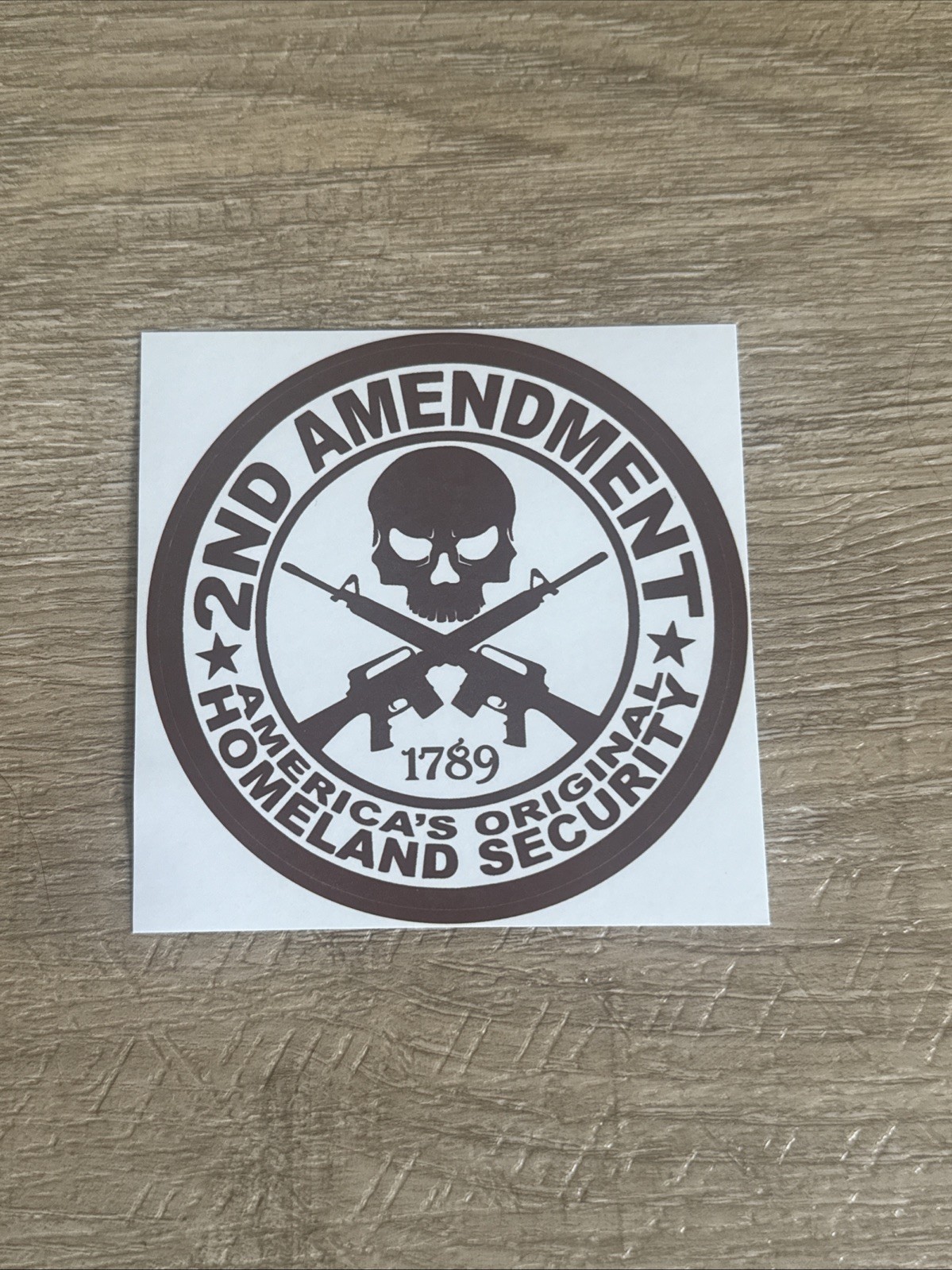 2nd Amendment Sticker – Gun Rights Decal 3.5 Inches
