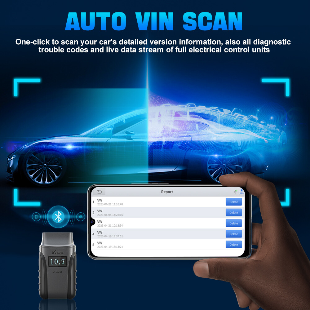 2025 XTOOL A30M V2.0 Bluetooth Full System Diagnostic Tool Bidirectional Scanner