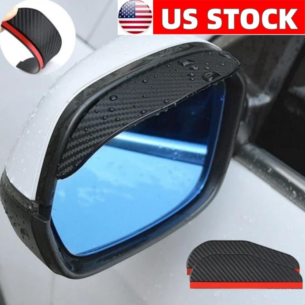 2x Car Rear View Side Mirror Rain Board Eyebrow Guard Sun Visor Car Accessories