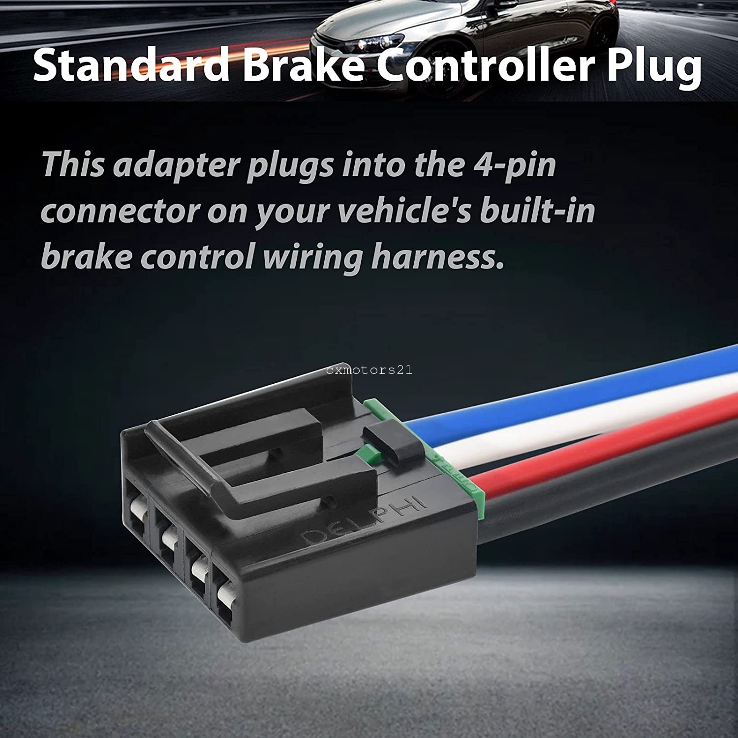 Brake Controller Wire Harness Adapter For Ram 1500 Classic 2019-2022 w/ Tekonsha