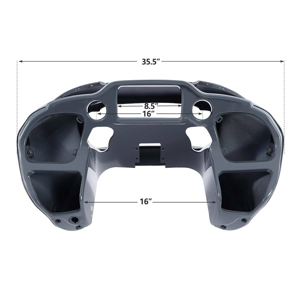 Gunship Gray Front Inner & Outer Fairings Fit For Harley CVO Road Glide 2018-23