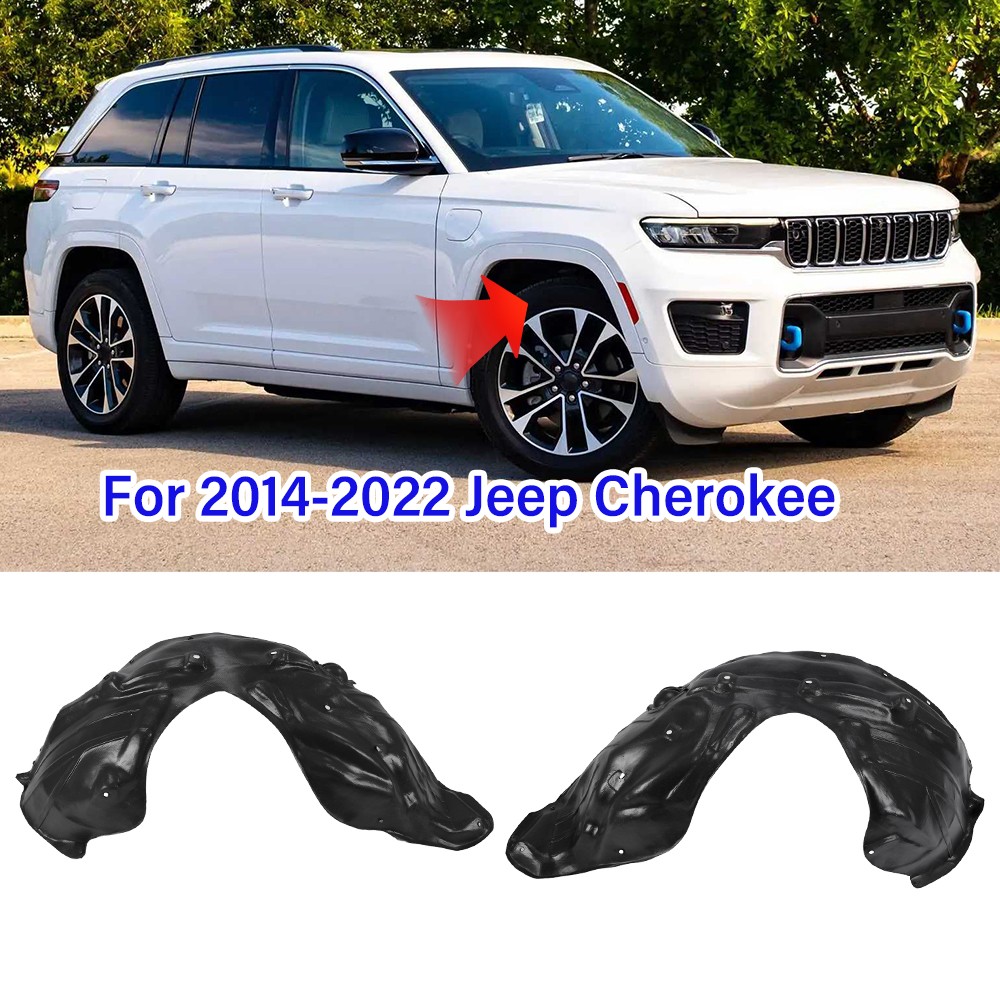 Fender Liners For 2014-21 Jeep Grand Cherokee Front Left and Right Side Plastic