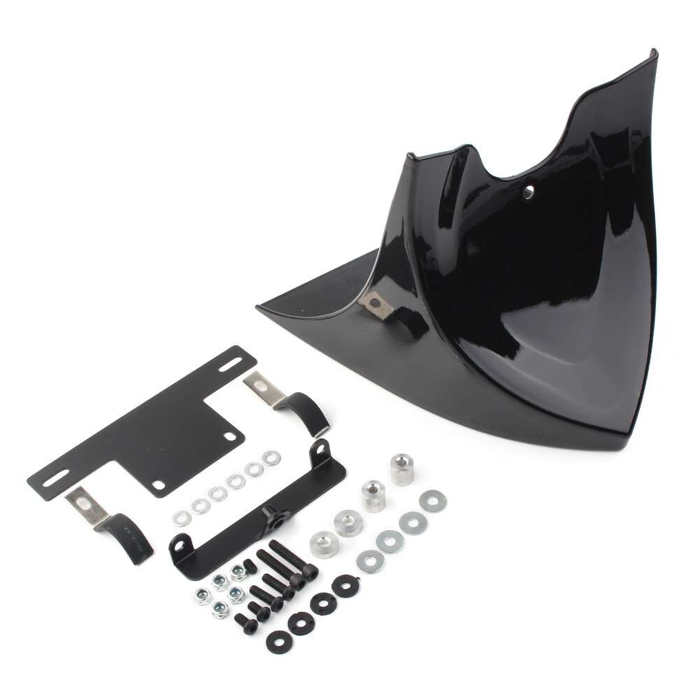 New ABS Plastic Chin Fairing Spoiler Mudguard For Harley Dyna 2004-2017 Glossy