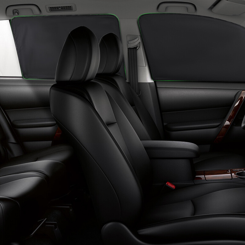 4Pcs Magnetic Car Side Window Sun Shade – 100% UV Protection Privacy Curtain BLK
