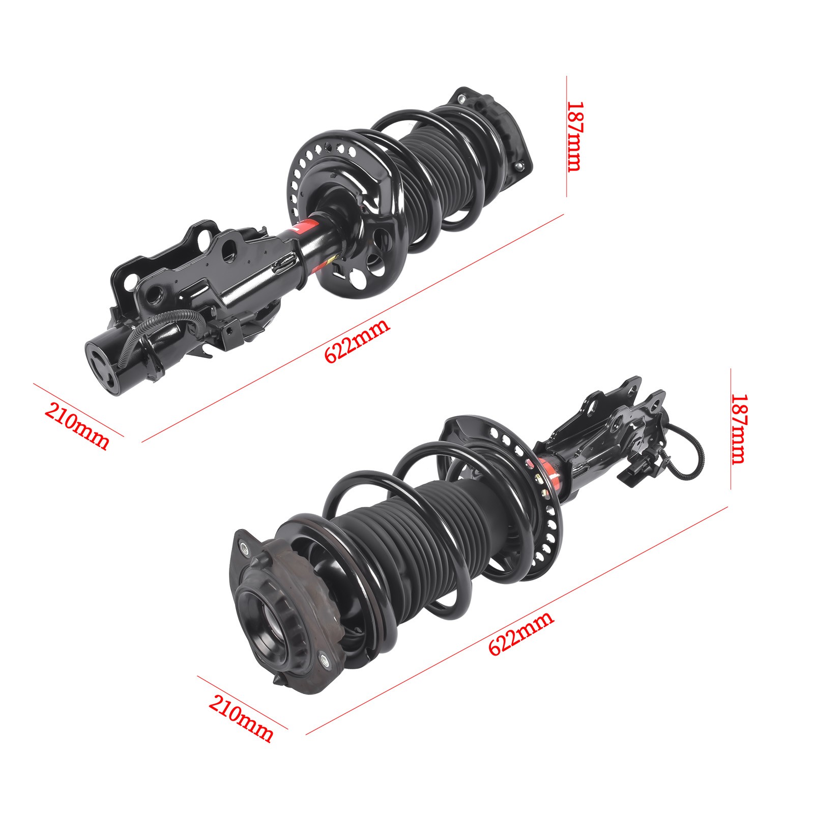 Pair Front Left Right Shock Struts Assys with Damping For Chevy Camaro 2016-2024