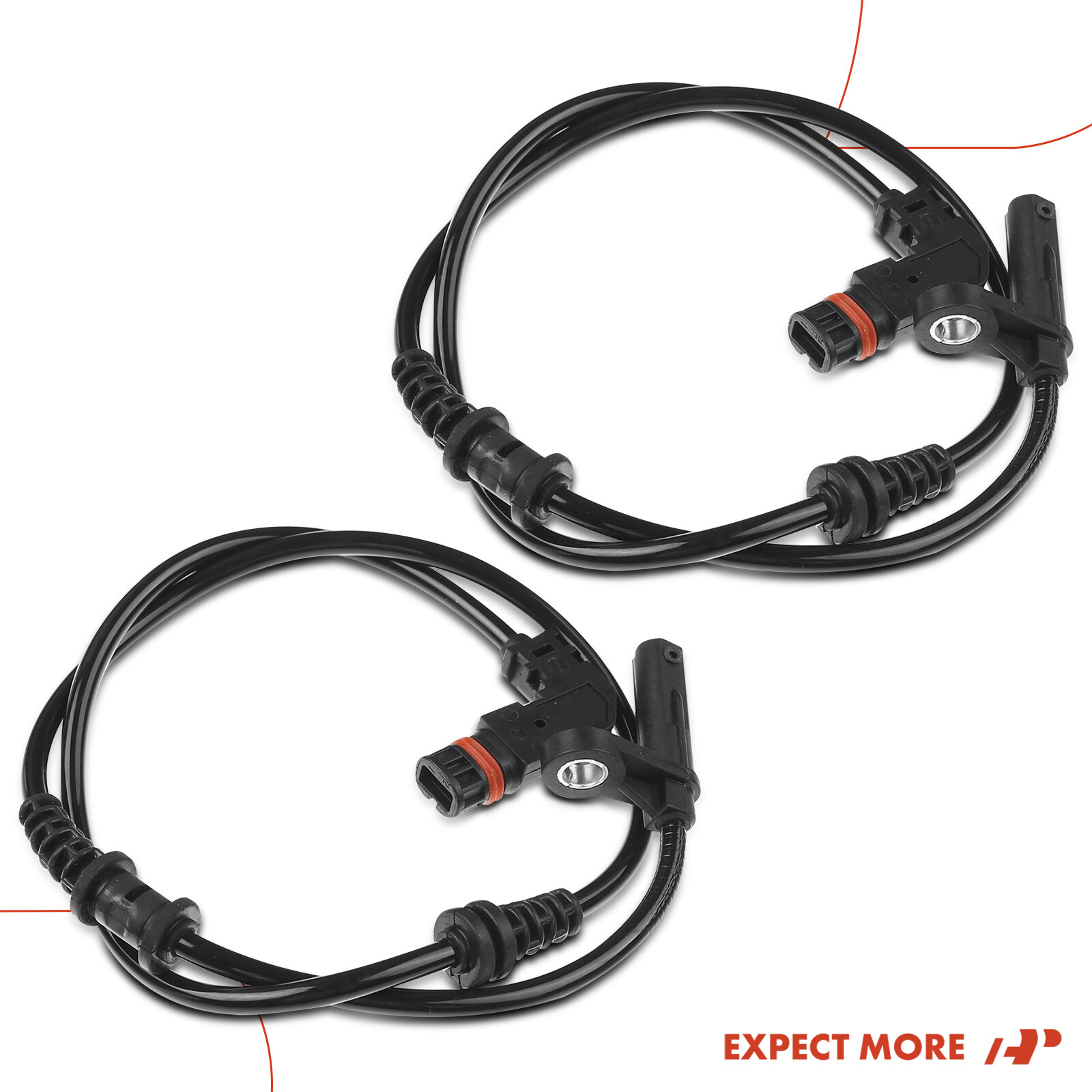 A-Premium 2x Front ABS Wheel Speed Sensor for Mercedes-Benz C250 2012-2015 C300