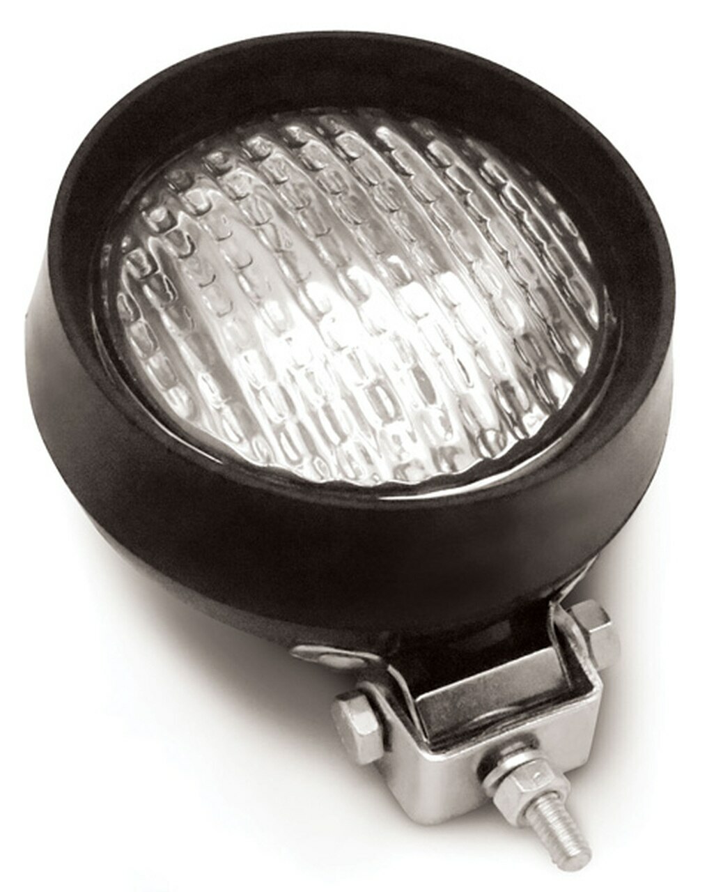 12 Volt 4-3/4” Round Work Light Lamp, Flood, Backup Par 36 Rubber Housing [G1]
