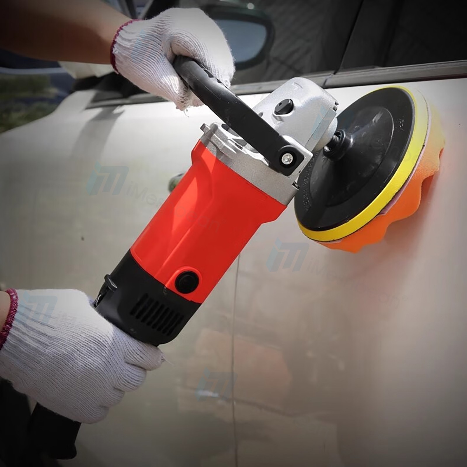 1400W Car Polisher Polishing Machine Buffer Sander 5″ 6″ 7″ Wax Pad Buffing Kit