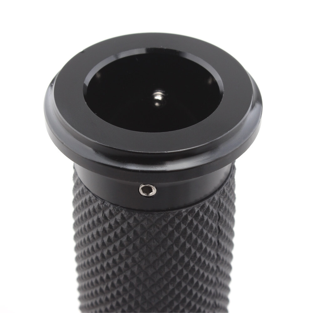 Pair Aluminum 1″ Black Handle Bar Hand Grips Fit For Harley Sportster Road King