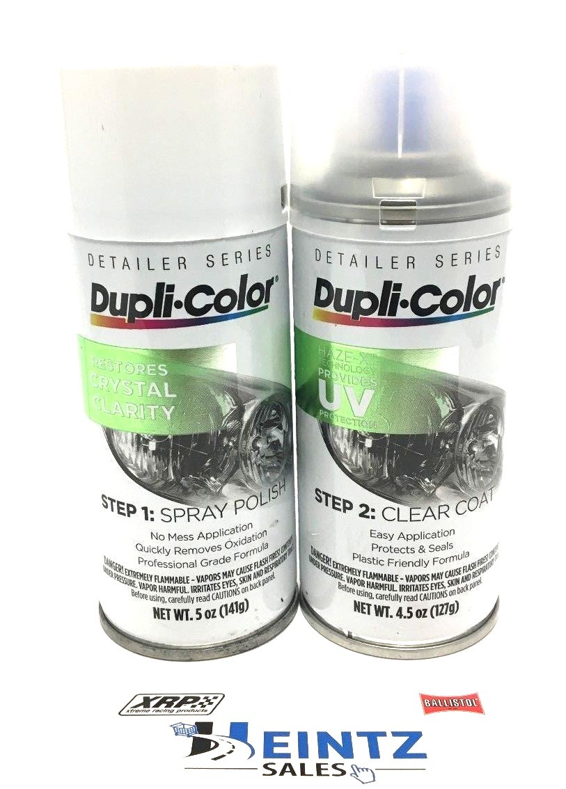 Duplicolor HLR100 Headlight Restoration Kit-UV Protection Coating-New Headlights