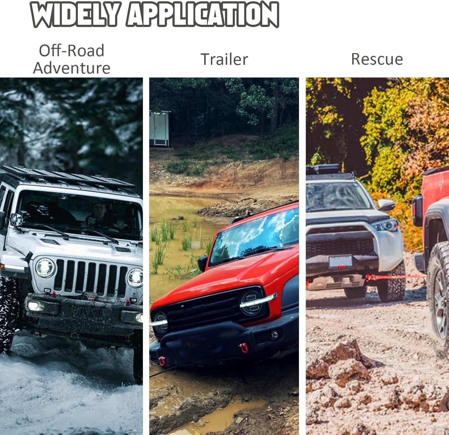Electric Winch Truck 18,800 lb Steel Cable IP65 Waterproof Remote Control 12V